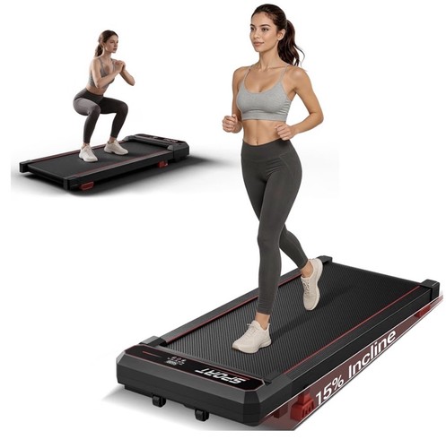 Walking pad with incline - with, 15%