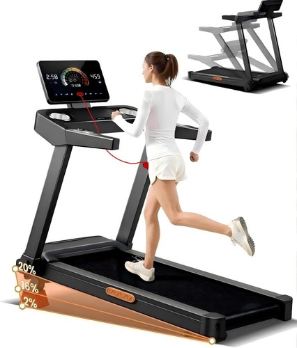 Foldable treadmill with - foldable,