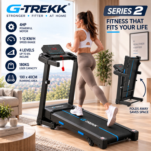 Trekk treadmill 4hp 180kg - 4hp,