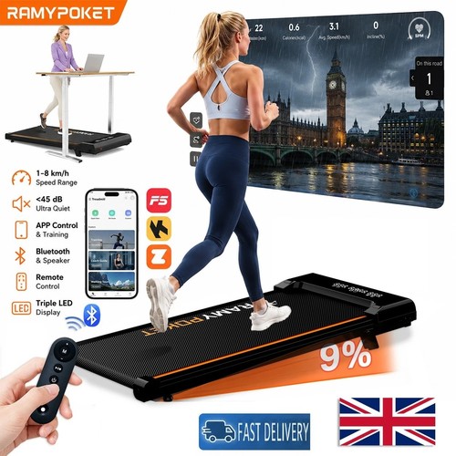 Walking pad with - incline, under